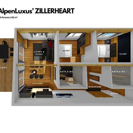 Zillerheart - Balcony Und Car Park By Alpenluxus Apartment *